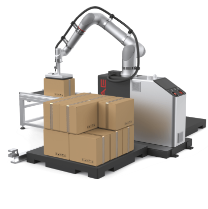 IDECファクトリーソリューションズ株式会社のパレタイジングロボット