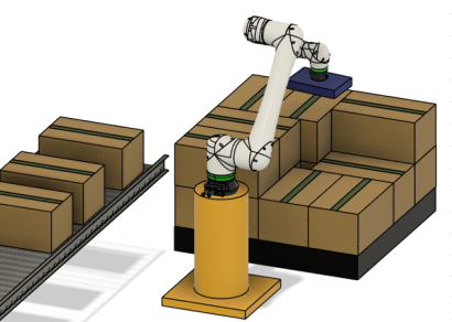 株式会社タワシテックのパレタイザーロボット