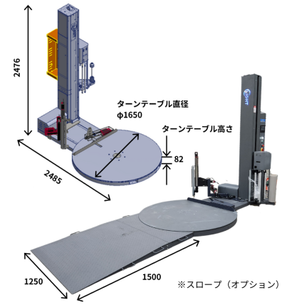 日本包装機械株式会社のストレッチ包装機