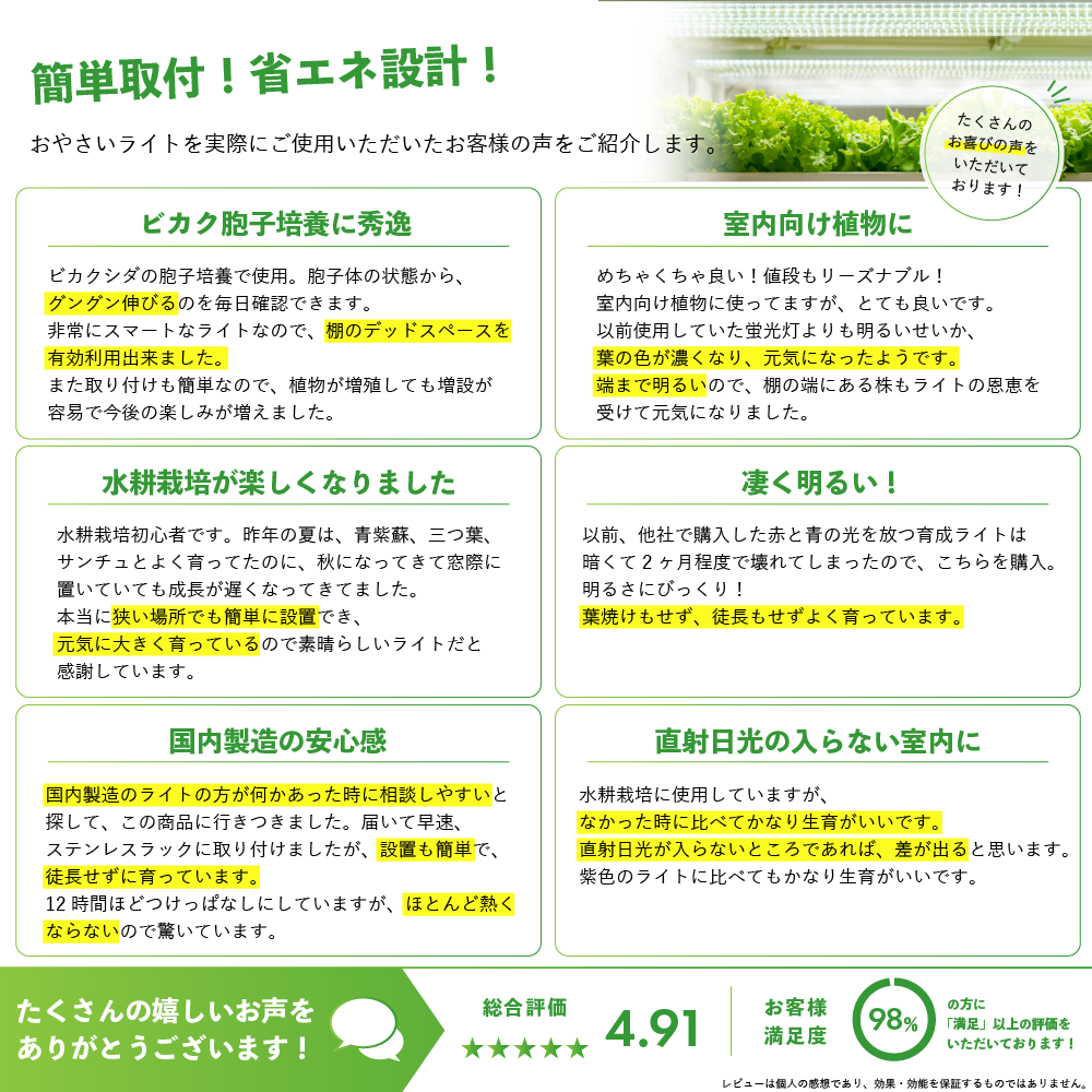 植物育成ライト LED 水耕栽培 おやさいライト 615mm XGGA615
