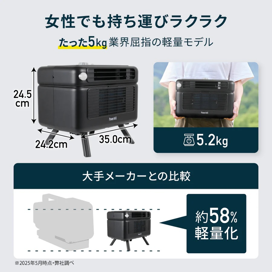 ポイントクーラー / ポータブルクーラー - PowerArQ Point Cooler