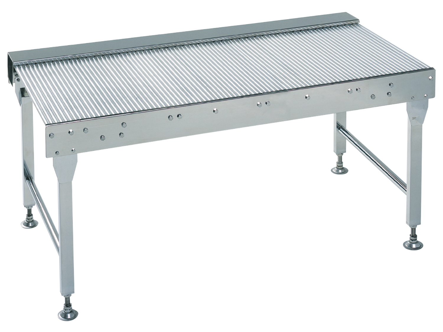 Lessveyor Series Straight Conveyance Type Non-contact Drive Stainless Steel Accumulation Small Diameter Roller Conveyor GS13-Maruyasu Machine Co., Ltd.
