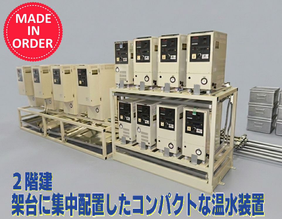 Hot water circulation device/thermal oil circulation device Roll temperature control device [2-story specification]-STECH LIMITED.