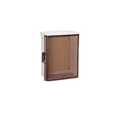 Weatherproof plastic box with key and transparent door (roof) OPK-CA type-OPK16-353CA