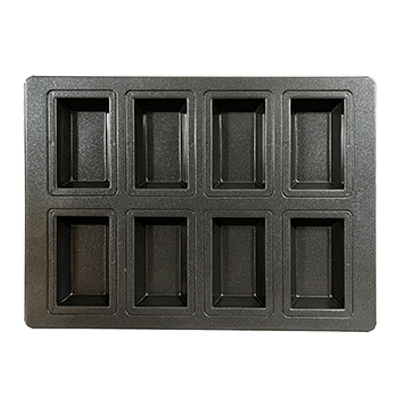 Metallic black Teflon series baking sheet for confectionery M size-MB Teflon treated Chantine top plate 8P