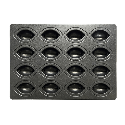 Metallic black Teflon series baking sheet for confectionery M size-Part Number-MB Teflon treated mini lemon baking sheet 16P