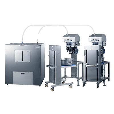 業務用全自動洗米機 シリーズ最大の処理能力を持った洗米機 (リフト台車付き) RM-401CGWL シリーズ-ライステクノプロダクト株式会社