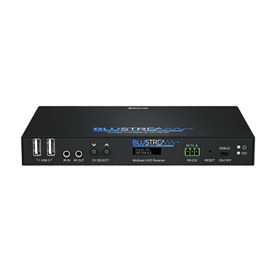 ビデオIP伝送器／AV over IP Dante対応マルチキャストUHDレシーバ IP250UHD-RX-株式会社エーディテクノ