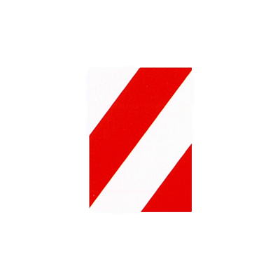 貼りつけるだけでしっかり取付 タテ型 HOWA反射ゼブラシート (白／赤) 蛍光色 トラ柄模様-法和株式会社