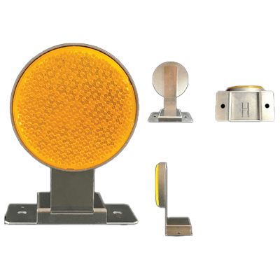 視線誘導標 デリネーター 着脱式Φ100mm反射器 HDFL-100CHS-法和株式会社