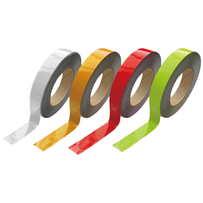 プライマー不要 コンクリート貼りつけ用反射テープ NRC-3800シリーズ 幅25mm×長さ1Mから 全4色-法和株式会社