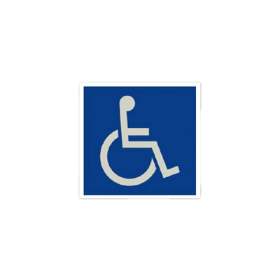 マグネット式 反射身障者マーク (車椅子マーク) スリーエム反射材-法和株式会社