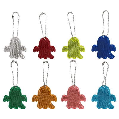 プリズムレンズ型 反射キーホルダー モデル：ゴースト 全8色-法和株式会社