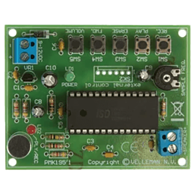 音響・アンプなど 電子工作キット (音声録音再生) MK195-電子通商株式会社