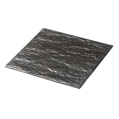 Japanese tableware square platter gold crystal rock surface square 24cm plate-Kinsho Pottery Co., Ltd.