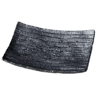 Japanese tableware long square platter Nanban long square serving plate large-Kinsho Pottery Co., Ltd.