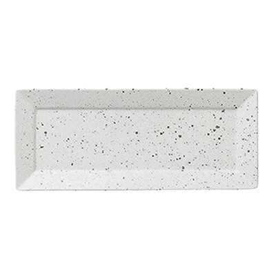 和食器 長角大皿 白斑点 スクエア 29cm長角皿-金正陶器株式会社