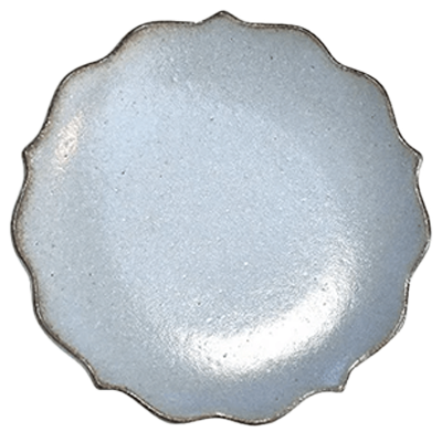 和食器 小皿 グルメスタイル 黒土ホワイト桔梗プレートS-金正陶器株式会社