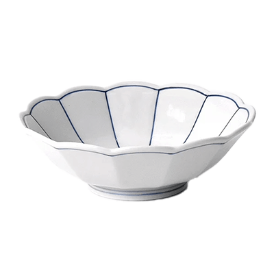 Japanese tableware Sashimi bowl Kikuwarisuji-Kinsho Pottery Co., Ltd.