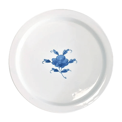 Japanese tableware Marunaka plate Gosu line flower crest plate-Kinsho Pottery Co., Ltd.