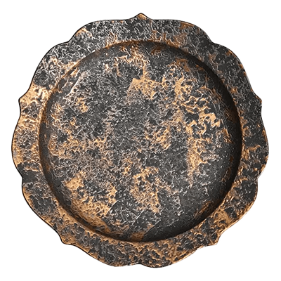 和食器 丸大皿 グルメスタイル 金タタキ桔梗プレートL-金正陶器株式会社