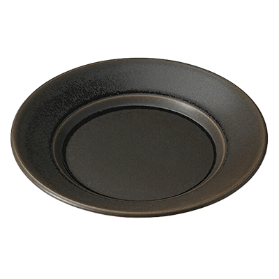 Japanese Tableware Noodle Plate/Pasta Plate/Curry Plate Rubber Brown 26cm Plate-Kinsho Pottery Co., Ltd.