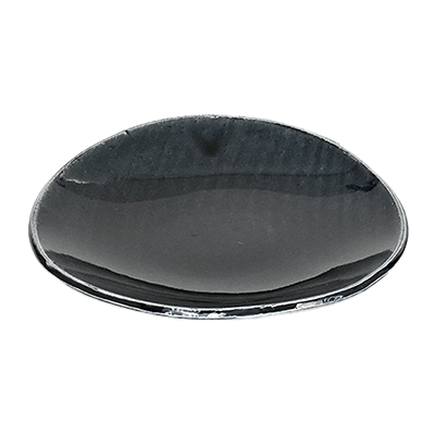Japanese tableware oval plate gourmet style blue oval deflection 8 inch plate-Kinsho Pottery Co., Ltd.
