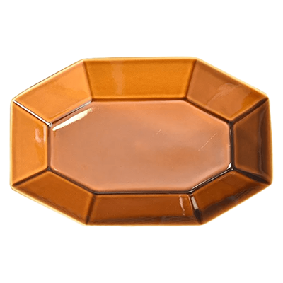 Japanese tableware oval plate gourmet style candy octo octagonal multipurpose plate-Kinsho Pottery Co., Ltd.