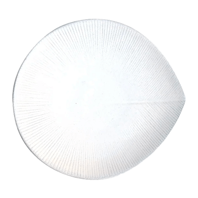 Japanese Tableware Deformed Plate Gourmet Style More White 26cm Pasta Plate-Kinsho Pottery Co., Ltd.