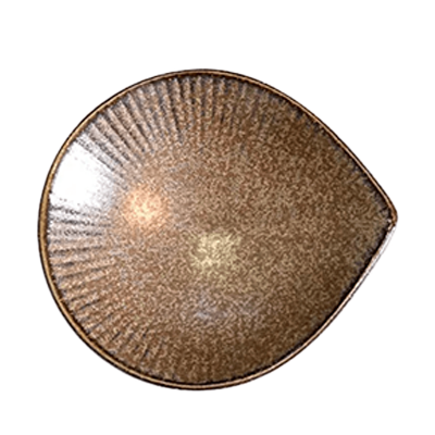 Japanese tableware, modified plate, gourmet style, Moagama Hencha petit small plate-Kinsho Pottery Co., Ltd.
