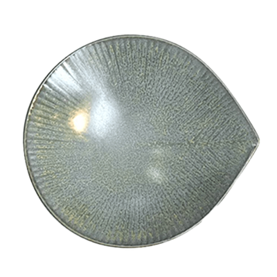 和食器 変形皿 グルメスタイル モア窯変グリーン12.5cm小皿-金正陶器株式会社