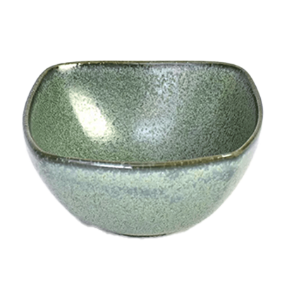 和食器 小付 グルメスタイル モア窯変グリーンなで角小付-金正陶器株式会社