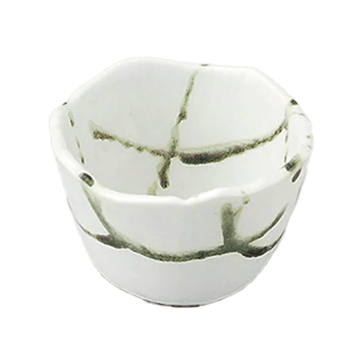 和食器 小付 白マット織部流し小付-金正陶器株式会社