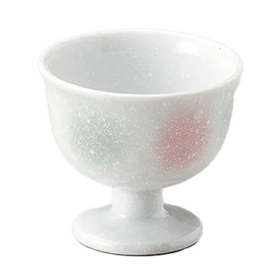 Japanese tableware Takadai small bowl Awayuki two-color blowing Takadai small bowl-Kinsho Pottery Co., Ltd.