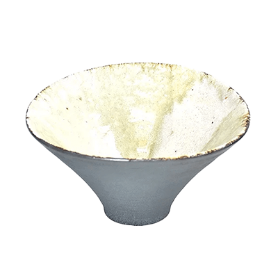 和食器 中鉢 グルメスタイル 灰釉流し朝顔鉢-金正陶器株式会社