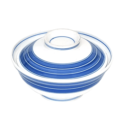 Japanese tableware rice bowl old-dyed rice bowl with lid-Kinsho Pottery Co., Ltd.