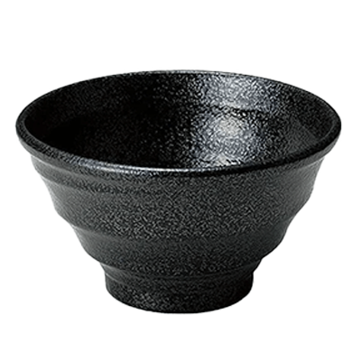和食器 飯丼 ゆらり黒結晶 4.5ライス丼-金正陶器株式会社