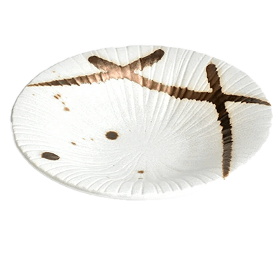 Japanese tableware with mukozuke, medium bowl, golden nagashi carving jukusa type multipurpose bowl-Kinsho Pottery Co., Ltd.