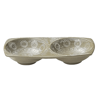 和食器 薬味皿 銀峯三島 2品-金正陶器株式会社