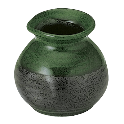Japanese tableware Soba sake bottle Green Shino 1 cup sake bottle-Kinsho Pottery Co., Ltd.