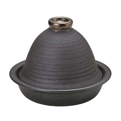 和食器 タジン鍋・蒸し鍋 黒金彩 大-金正陶器株式会社