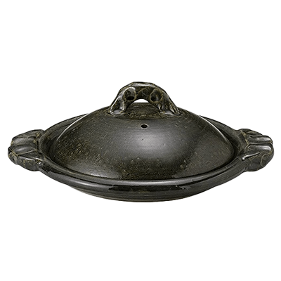 和食器 柳川鍋・陶板 織部11.0陶板-金正陶器株式会社