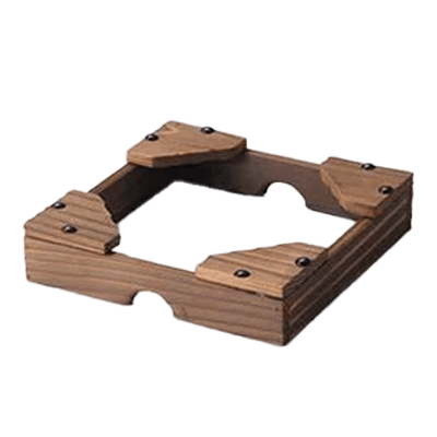 Japanese tableware Yanagawa pot/ceramic plate Yanagawa kettle stand small-Kinsho Pottery Co., Ltd.