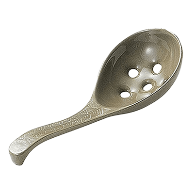 和食器 鍋小物 銀峯三島 穴明き大レンゲ-金正陶器株式会社
