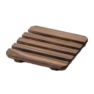 Japanese tableware Stove, bottom plate, wire mesh, square squid saw, approx. 15cm-Kinsho Pottery Co., Ltd.