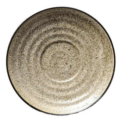 和食器 珈琲碗・碗皿 ベージュ唐津 コーヒー受皿 (皿のみ)-金正陶器株式会社