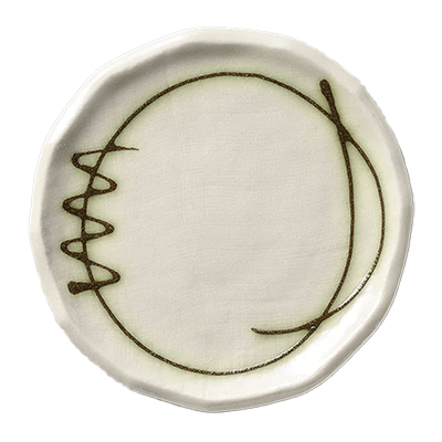 Japanese Tableware Coffee Bowls/Plates Green Line Coffee Plate (Plate Only)-Kinsho Pottery Co., Ltd.