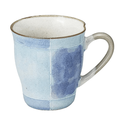 Japanese tableware mug blue color Tokusa mug-Kinsho Pottery Co., Ltd.