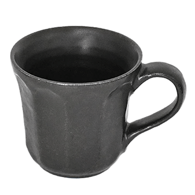 Japanese Tableware Mug Gourmet Style Linka Black-Kinsho Pottery Co., Ltd.