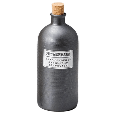 和食器 焼酎サーバー・ボトル・ワインクーラー ラジウムボトル黒短-金正陶器株式会社